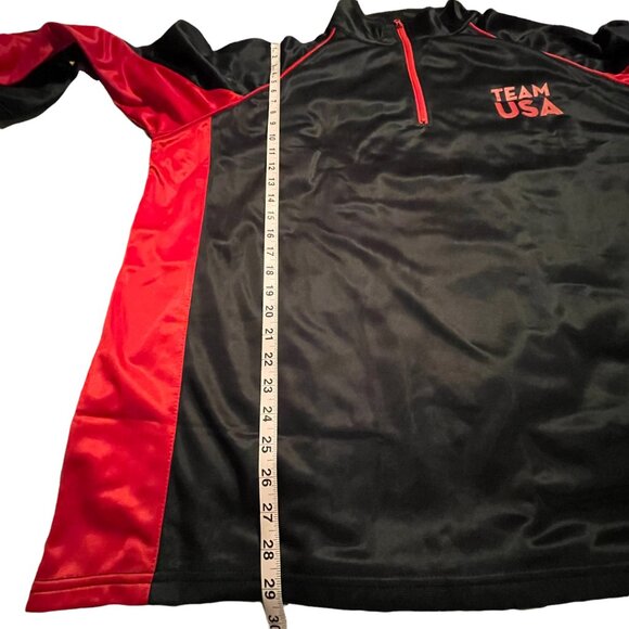 Starlight Men's Pullover Vintage 1/4 Zip Team USA Black Red Long Sleeve Size 3XL - Picture 8 of 11